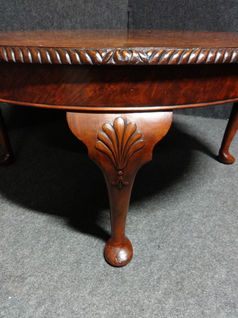 A Very Good Large Round Burr Walnut Coffee Table View II