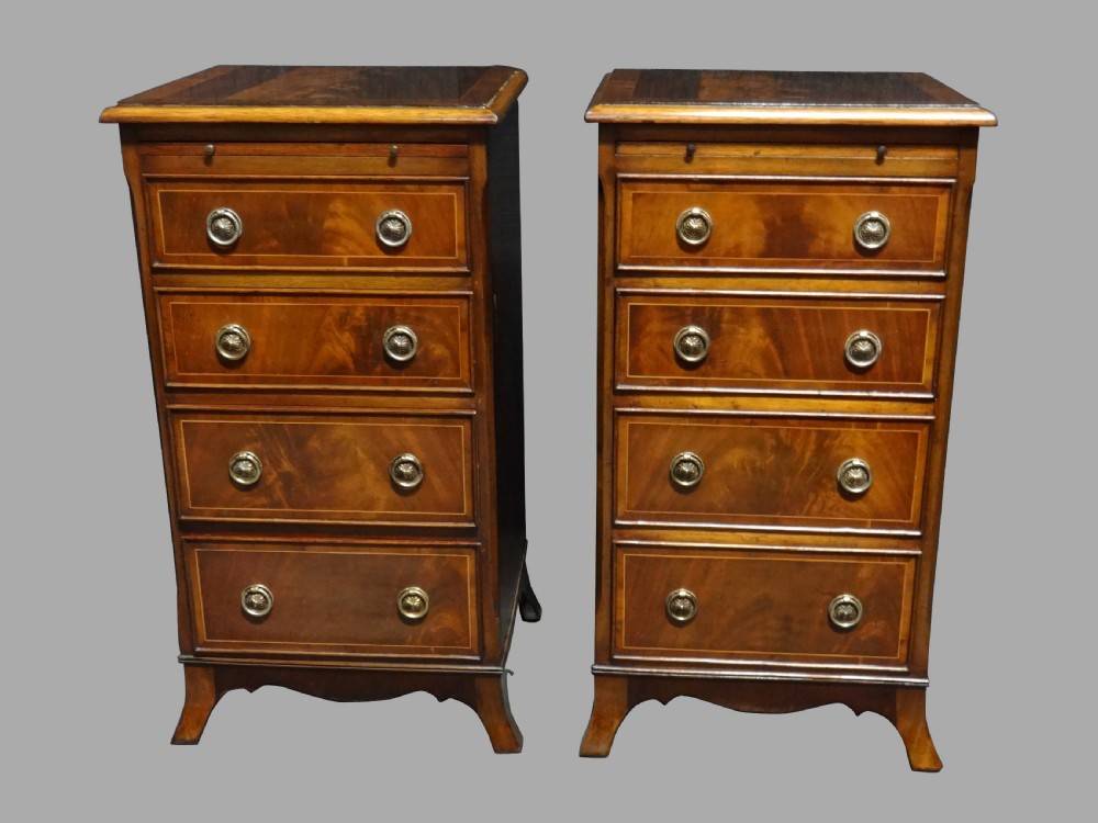 Pair Four Drawer Bedside Chests of Drawers