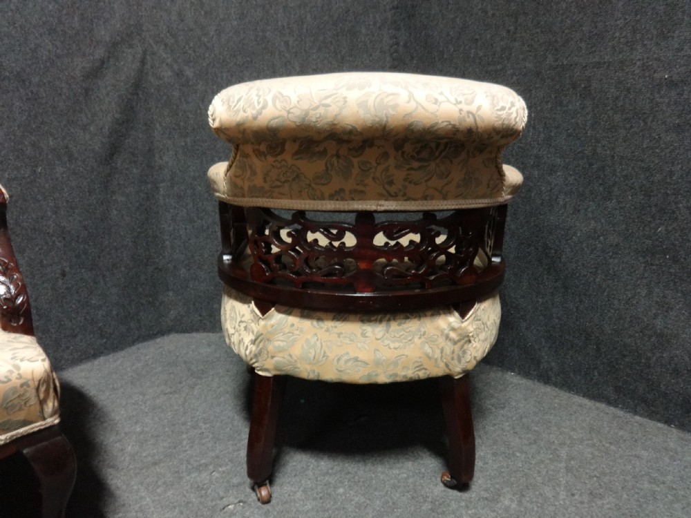 Pair Mahogany Tub Chairs View IX
