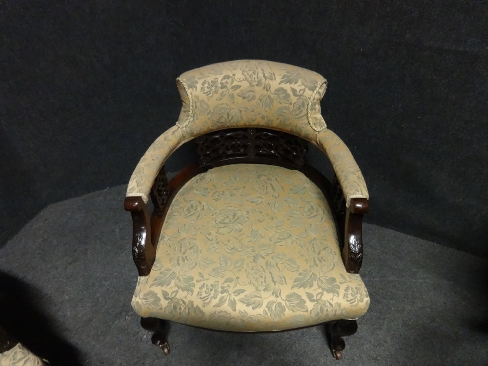 Pair Mahogany Tub Chairs View XIII