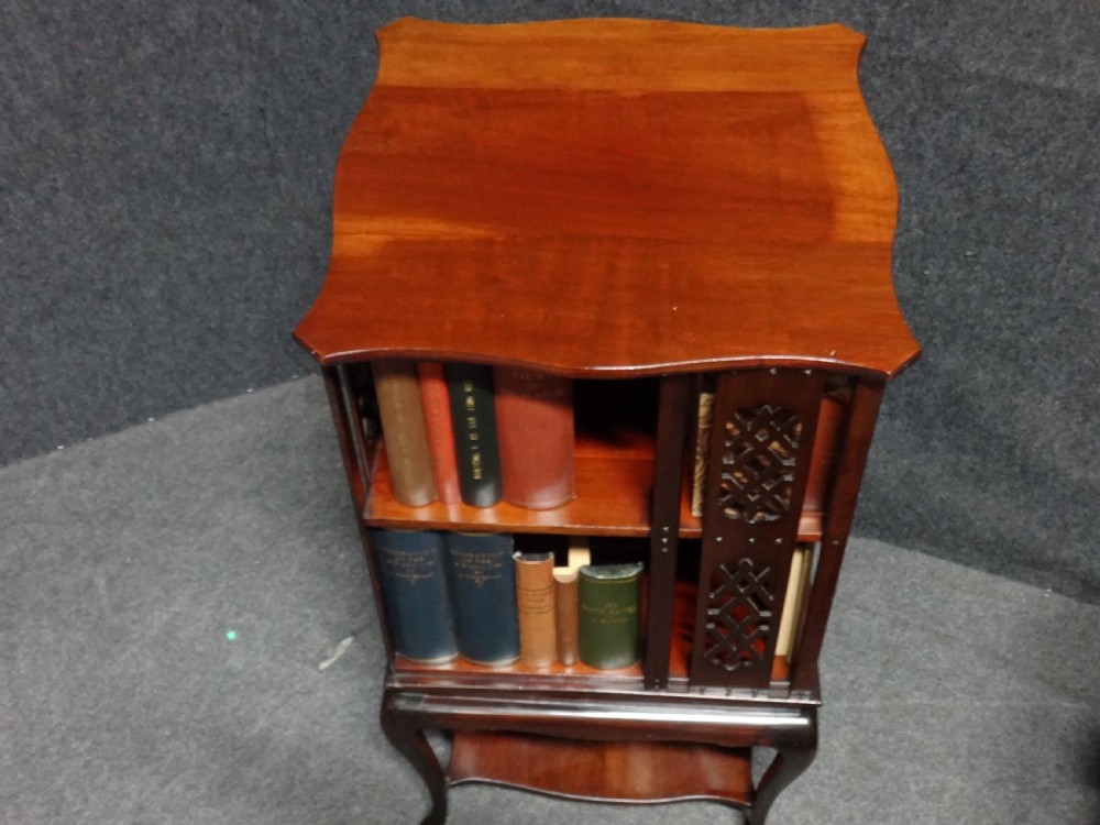 Very Good Mahogany Revolving Bookcase View IV