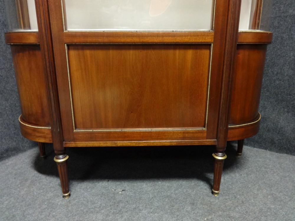 Very Elegant Brass Mounted Mahogany Display Cabinet View V