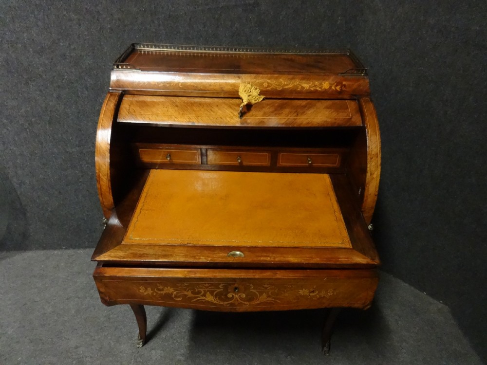 Very Good Marquetry and Rosewood Bureau De Dame View IV