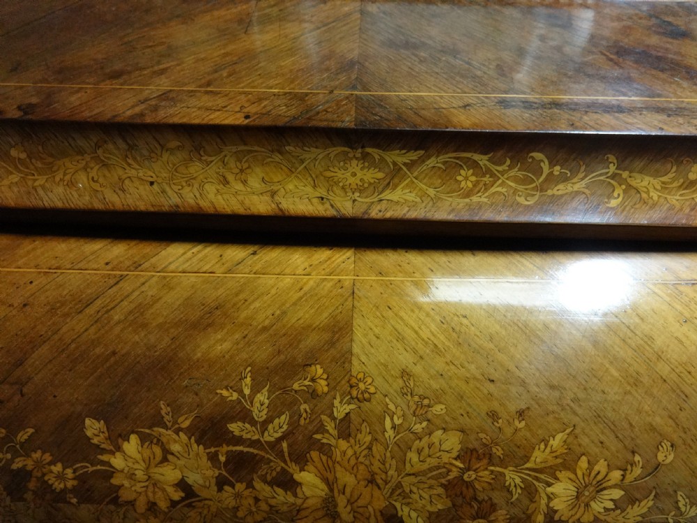 Very Good Marquetry and Rosewood Bureau De Dame View XVII