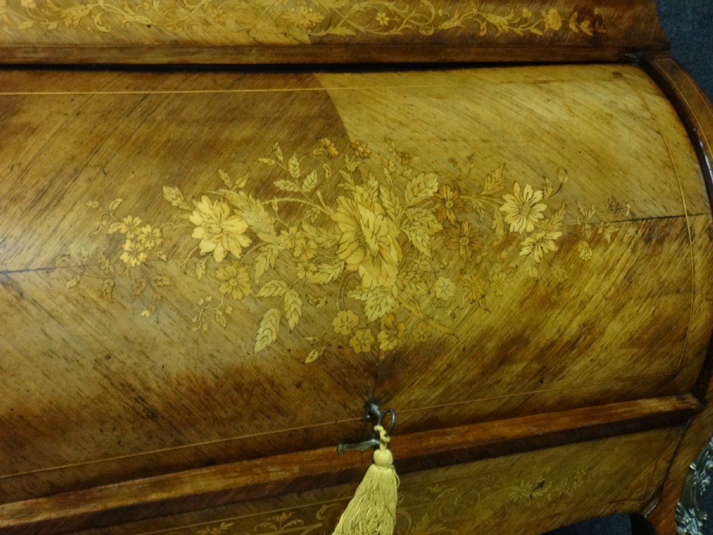 Very Good Marquetry and Rosewood Bureau De Dame View XVIII