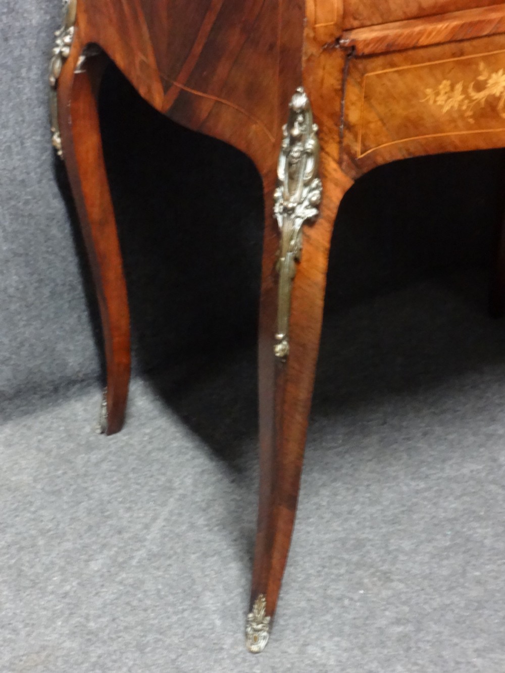Very Good Marquetry and Rosewood Bureau De Dame View XXI