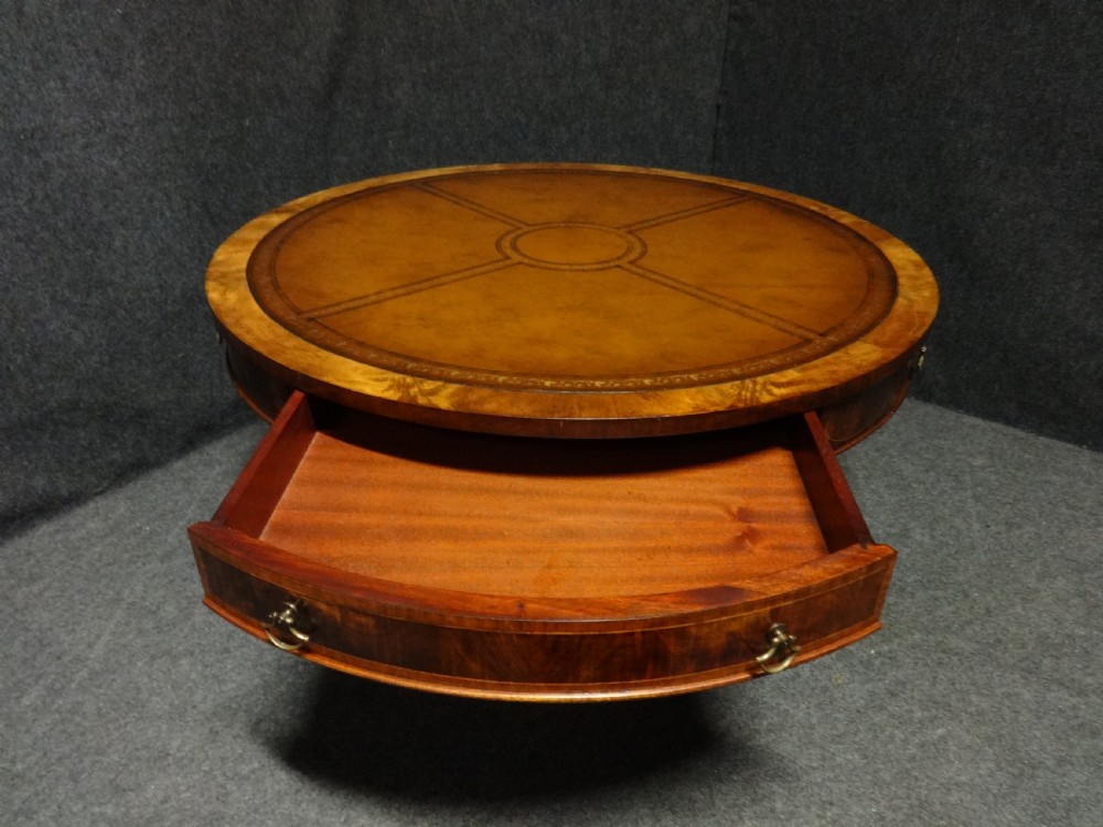 Good Mahogany Drum Table Coffee Table View III