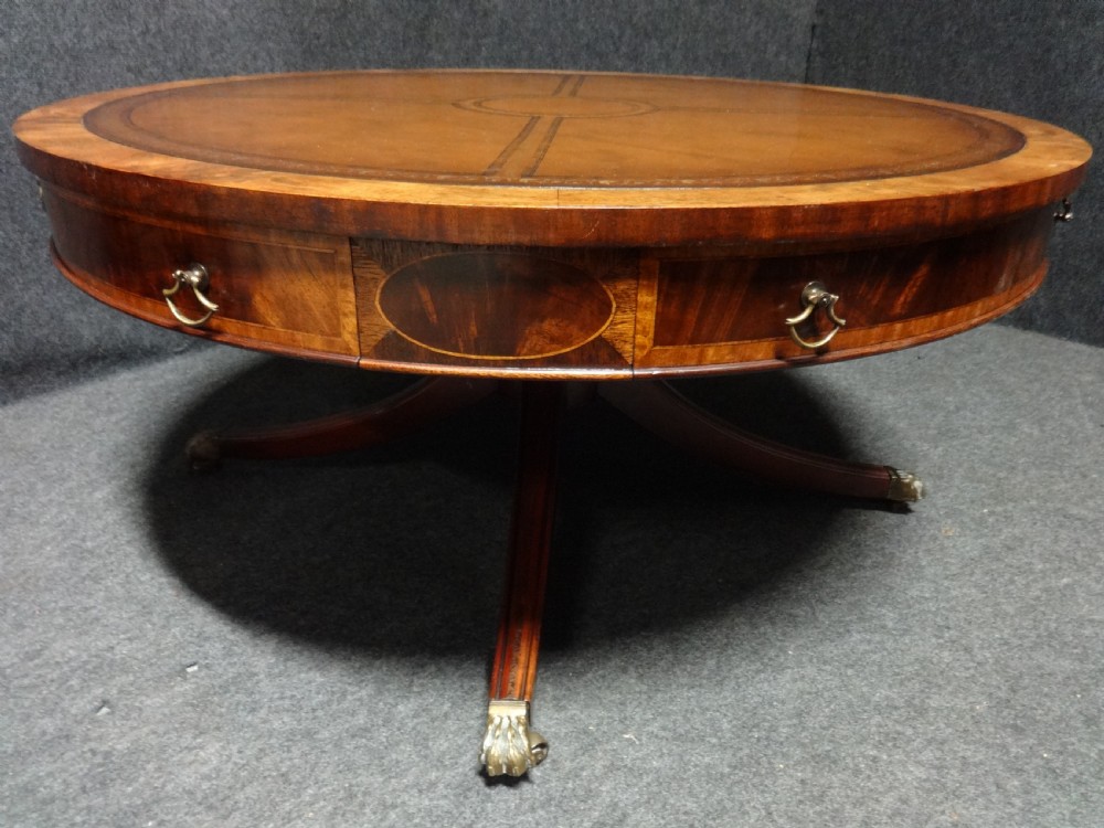 Good Mahogany Drum Table Coffee Table View IV