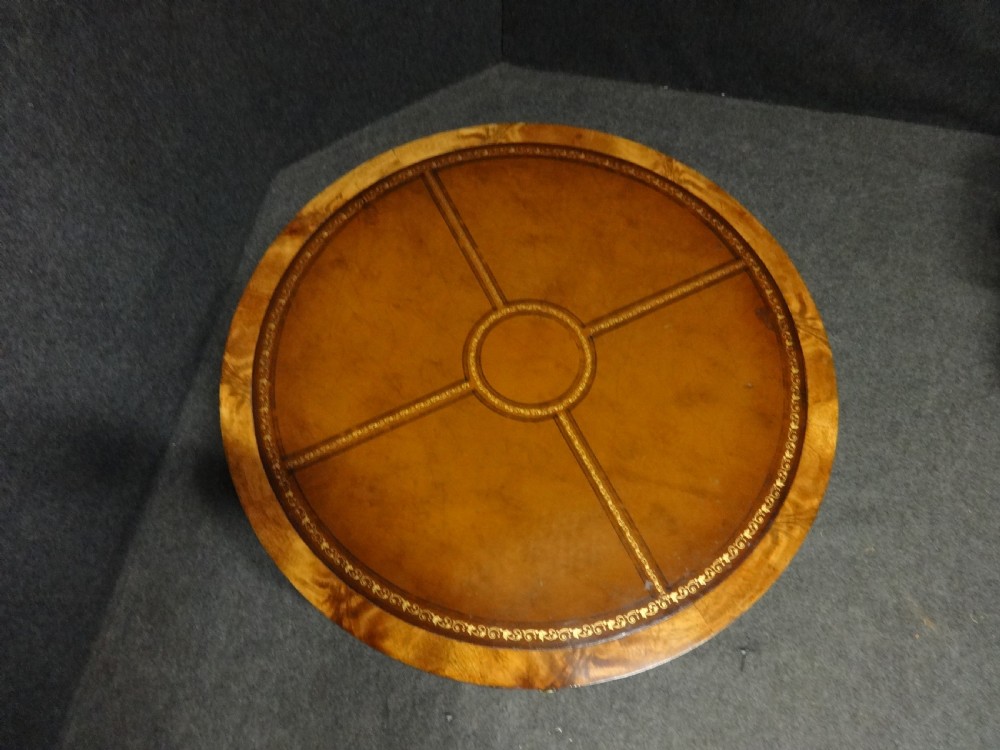Good Mahogany Drum Table Coffee Table View V