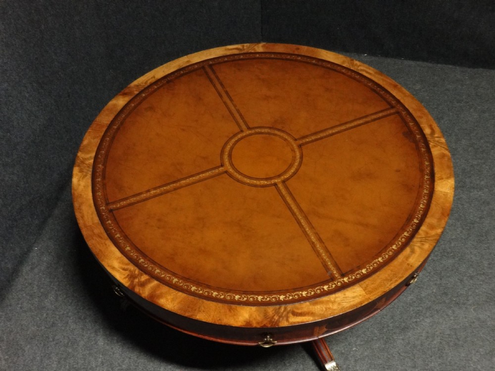 Good Mahogany Drum Table Coffee Table View VI
