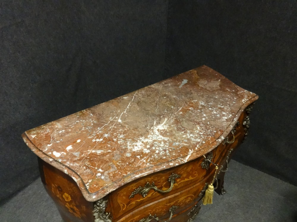 Outstanding Kingwood Marquetry Commode Chest of Drawers View XIV