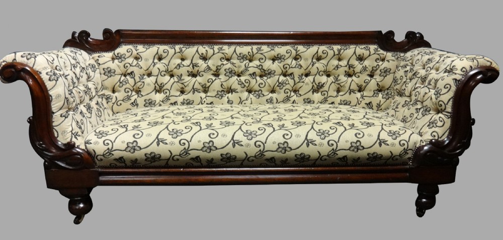 Very Good Victorian Mahogany Sofa
