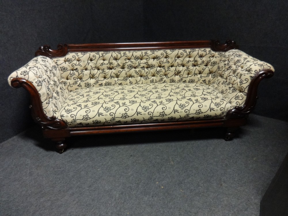 Very Good Victorian Mahogany Sofa View II