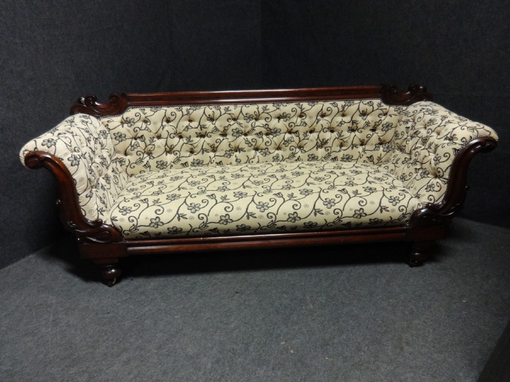 Very Good Victorian Mahogany Sofa View III