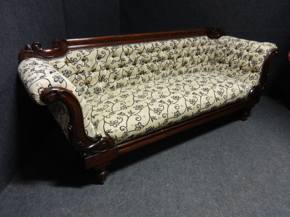 Very Good Victorian Mahogany Sofa View IV