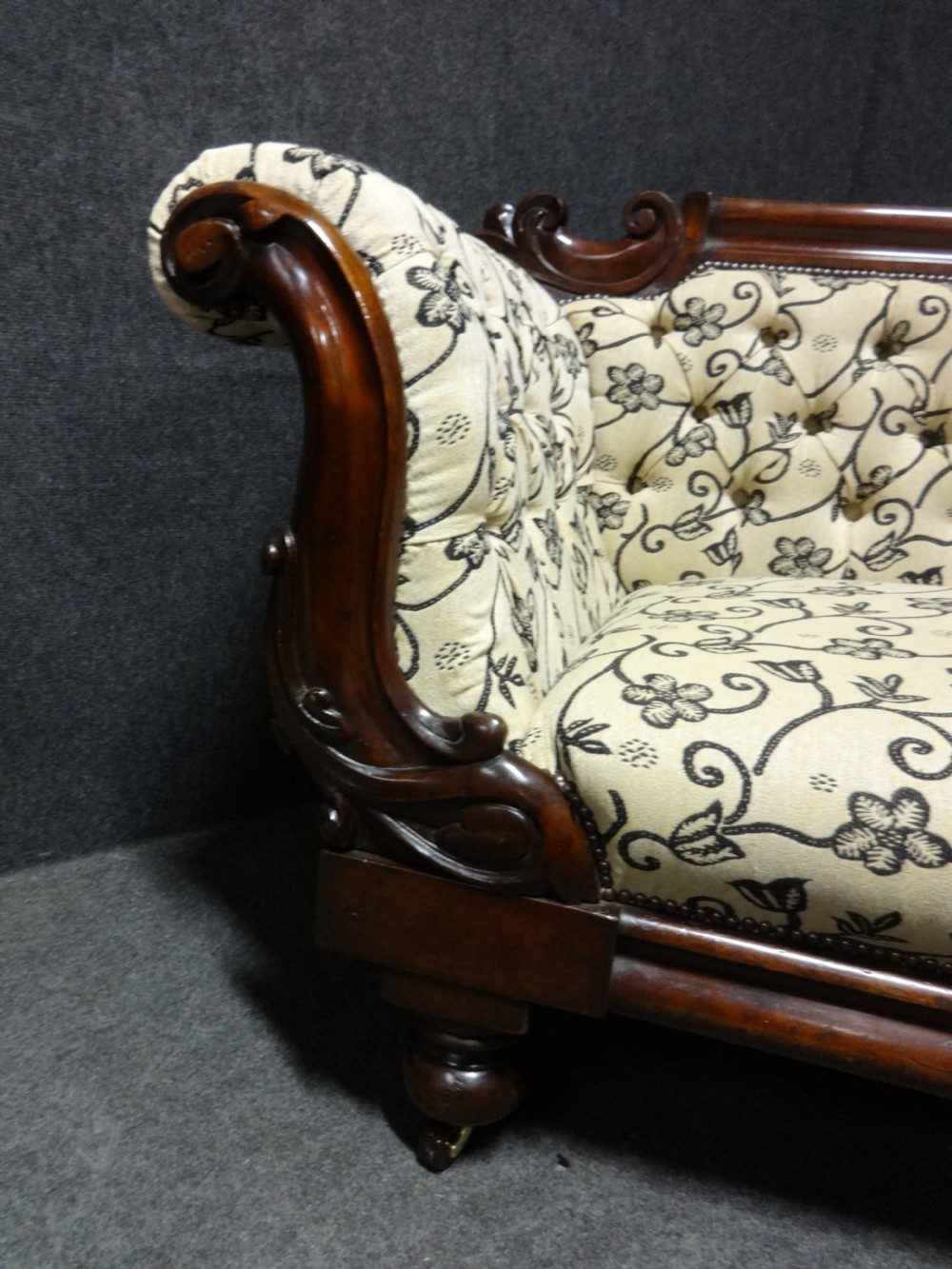 Very Good Victorian Mahogany Sofa View V