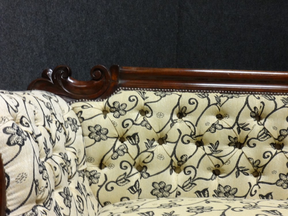Very Good Victorian Mahogany Sofa View VI