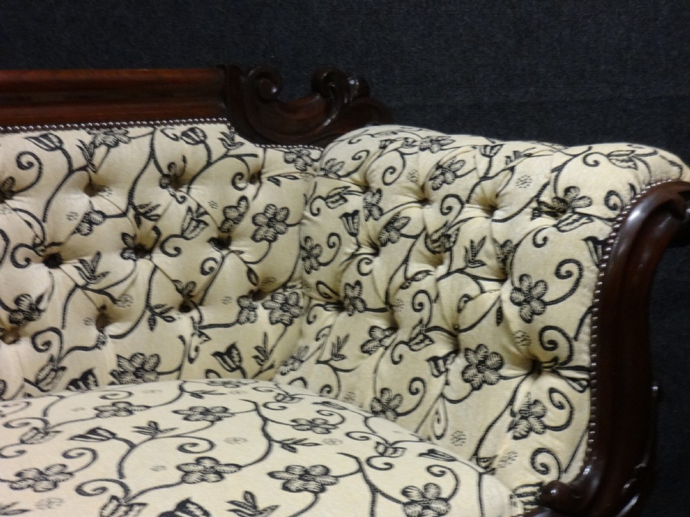Very Good Victorian Mahogany Sofa View VIII