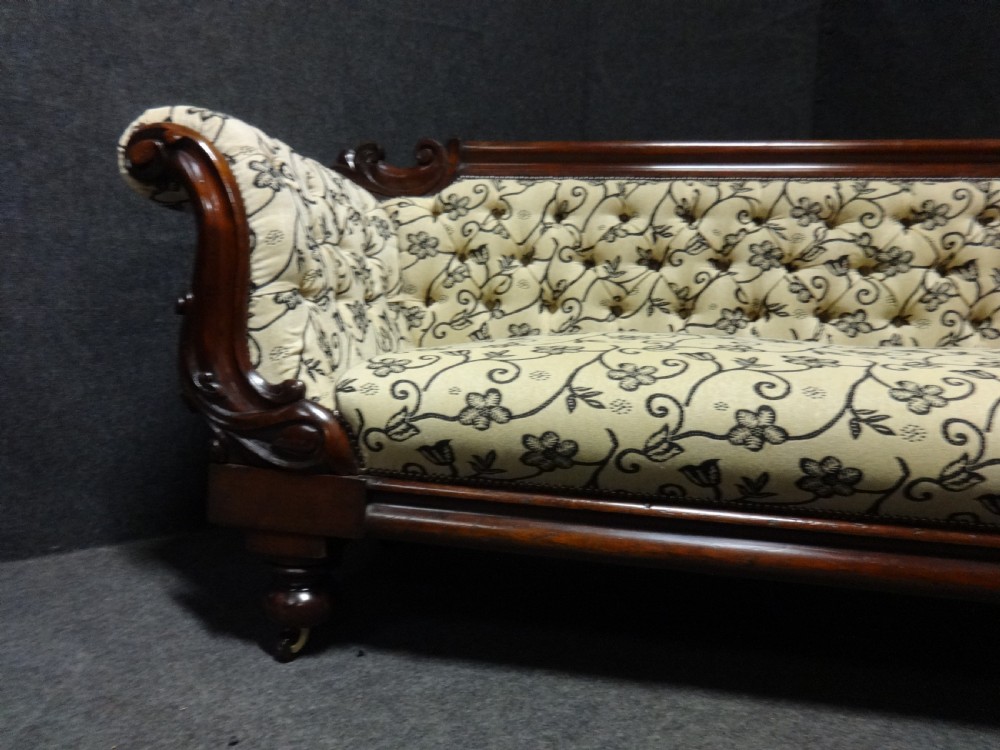 Very Good Victorian Mahogany Sofa View X