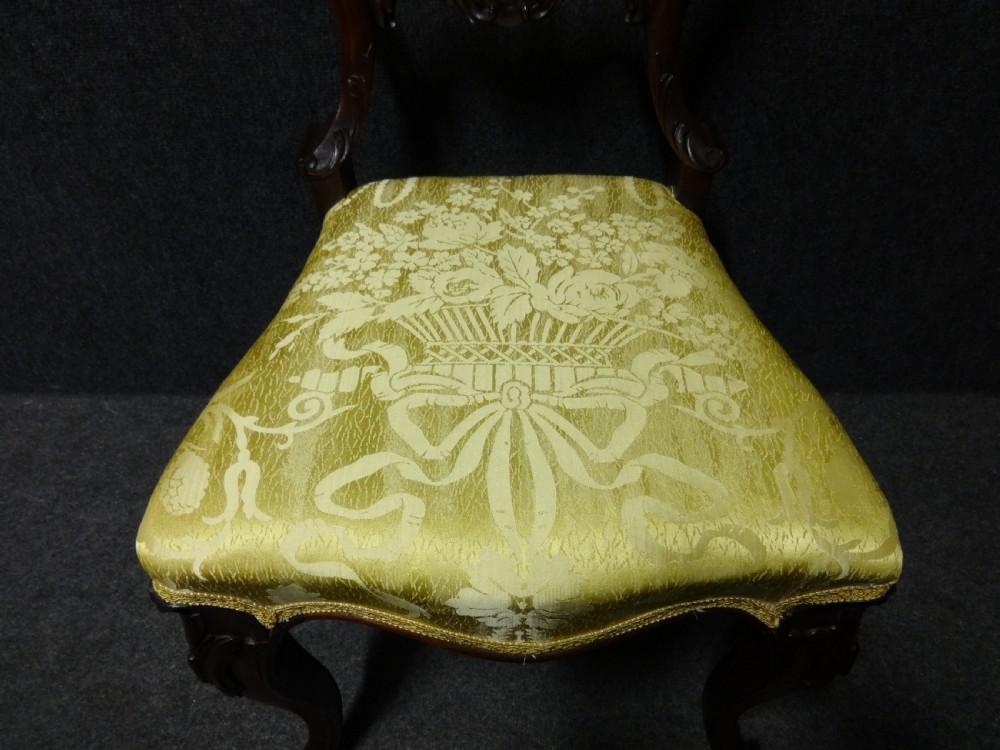 Lovely Pair Rosewood Hall Chairs View IV