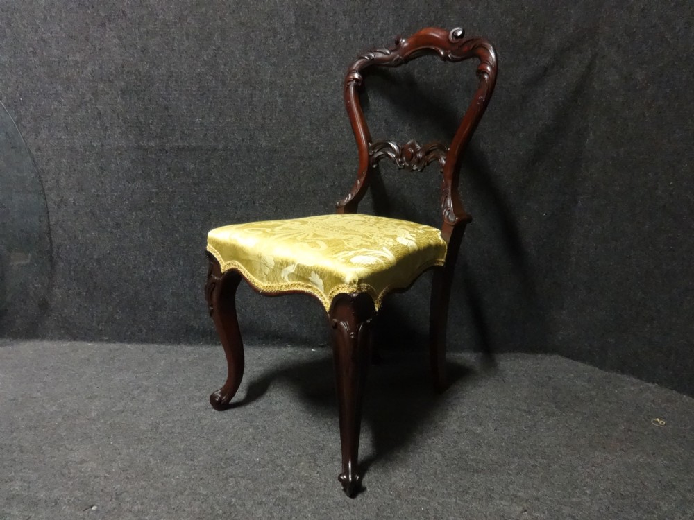 Lovely Pair Rosewood Hall Chairs View VI