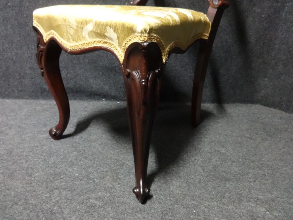 Lovely Pair Rosewood Hall Chairs View VII