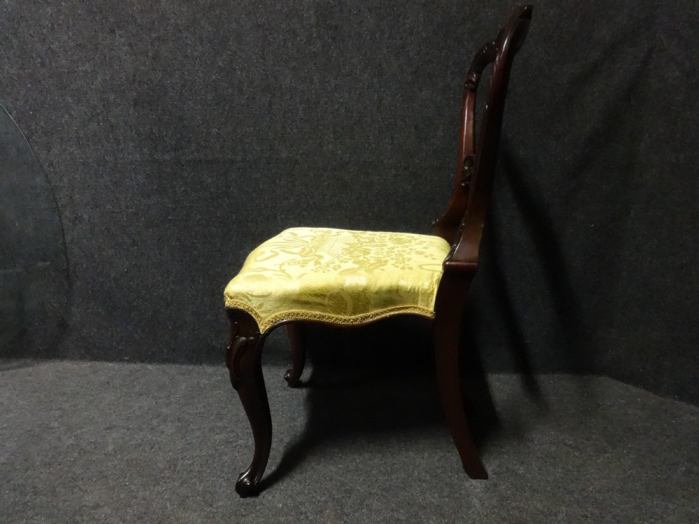 Lovely Pair Rosewood Hall Chairs View IX