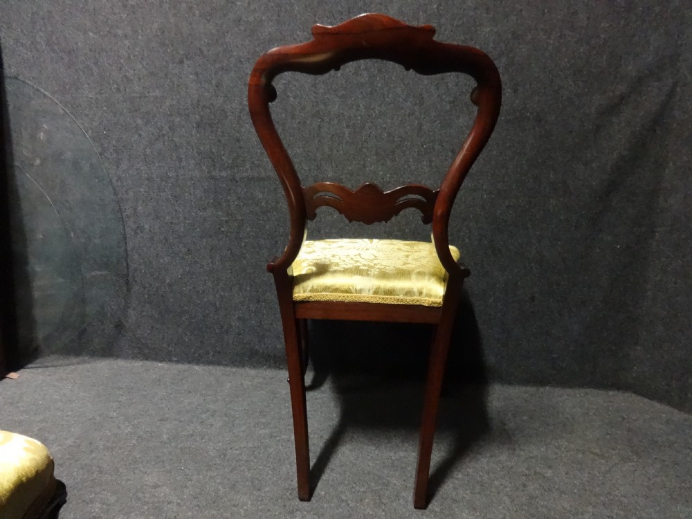 Lovely Pair Rosewood Hall Chairs View X