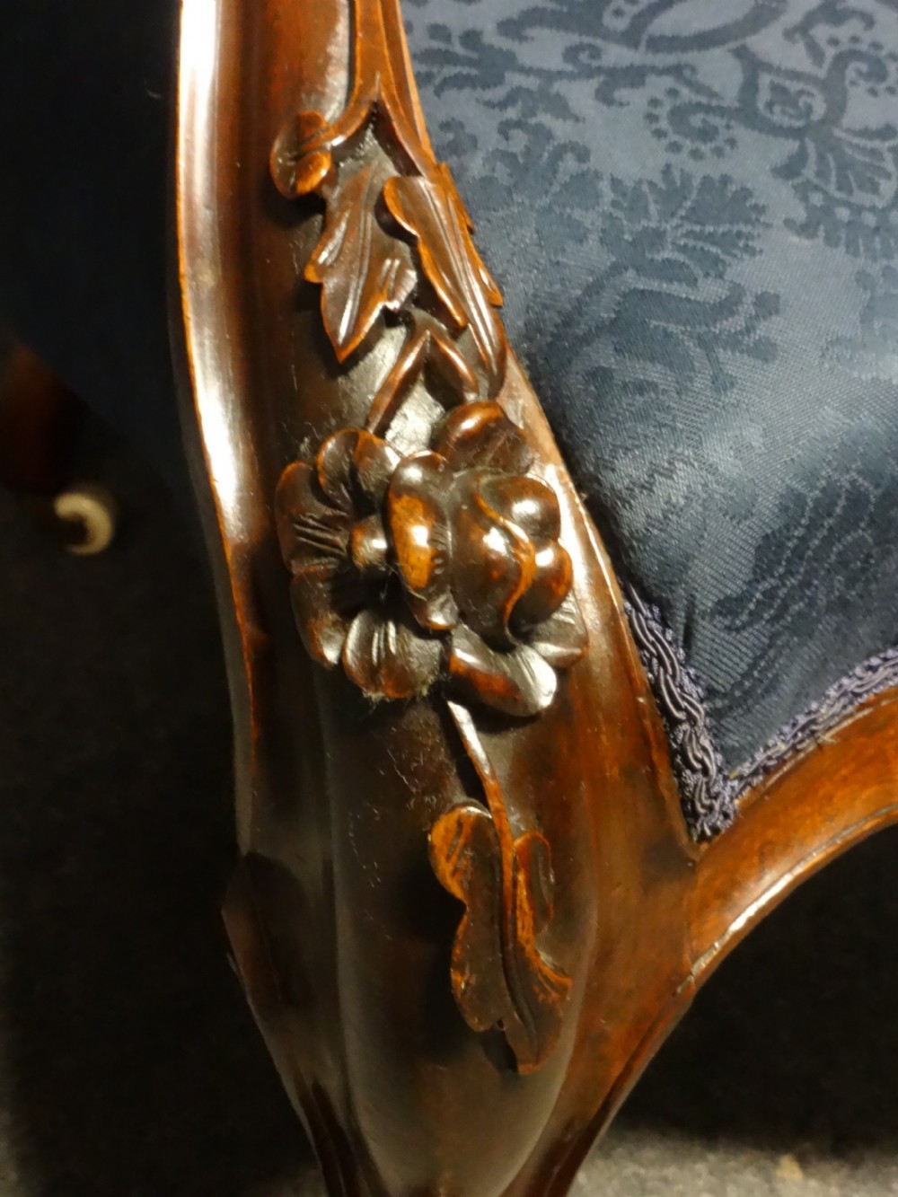 Very Good Walnut Armchair View V