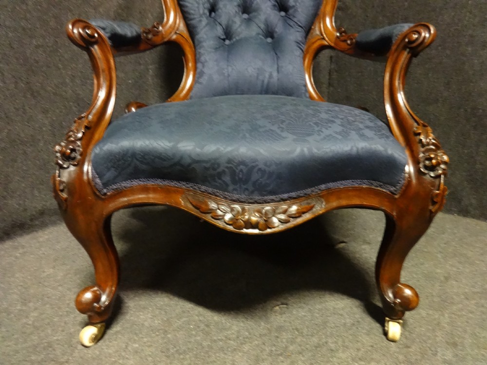 Very Good Walnut Armchair View VII