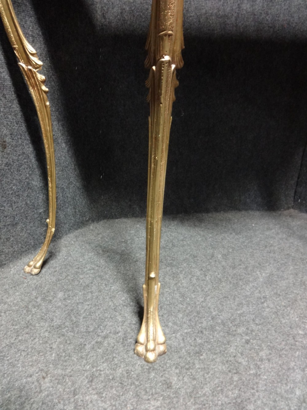 A very good Brass and Onyx Console Table View VII