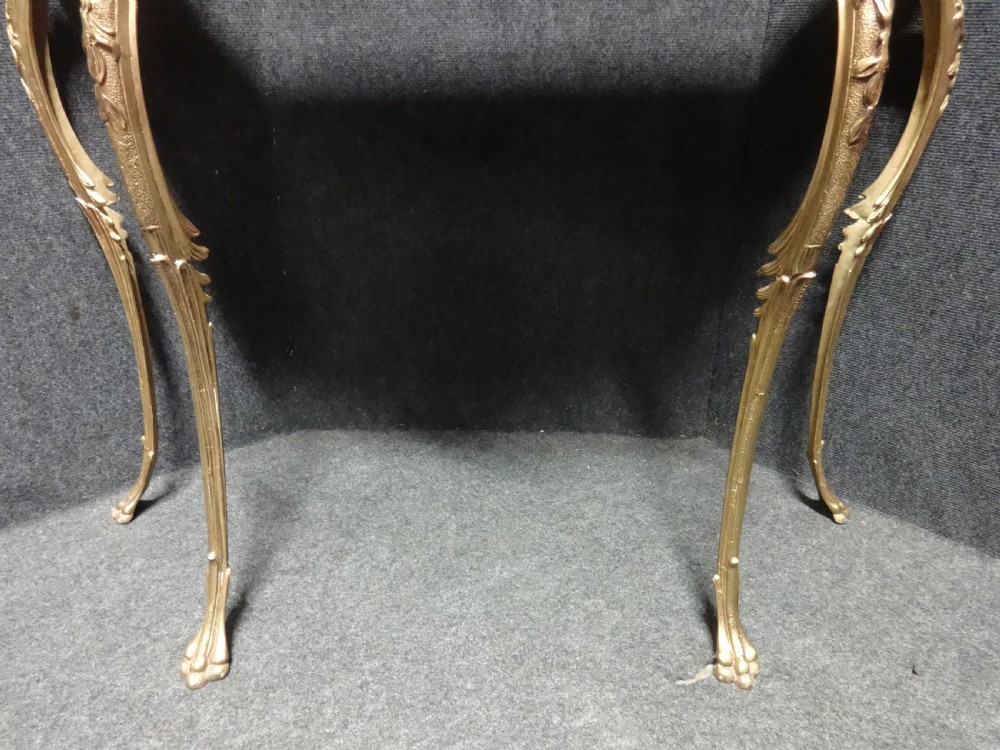 A very good Brass and Onyx Console Table View IX