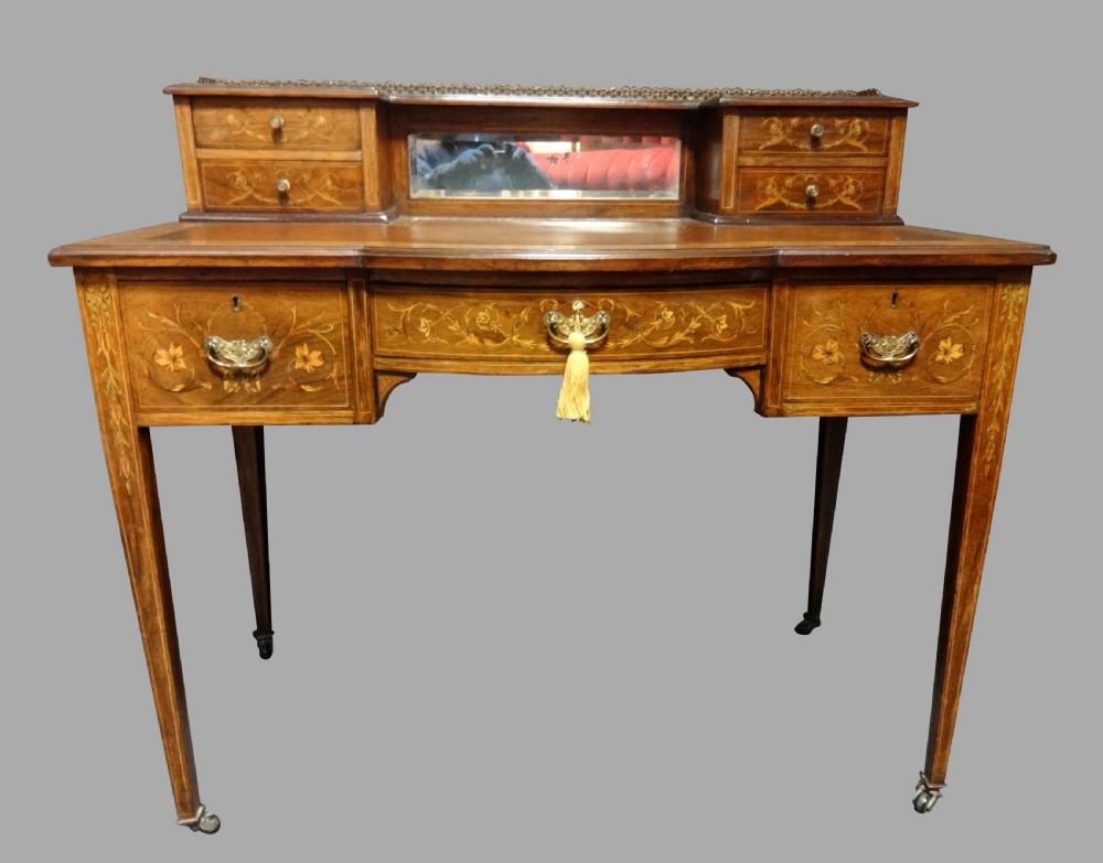 Pretty Rosewood Inlaid Ladies Writing Desk