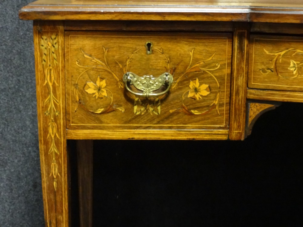 Pretty Rosewood Inlaid Ladies Writing Desk View II