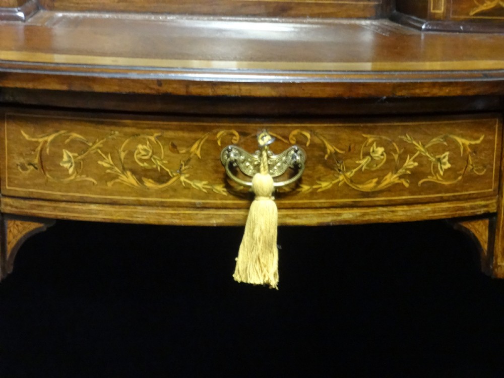 Pretty Rosewood Inlaid Ladies Writing Desk View III