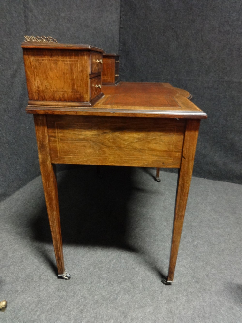 Pretty Rosewood Inlaid Ladies Writing Desk View VIII