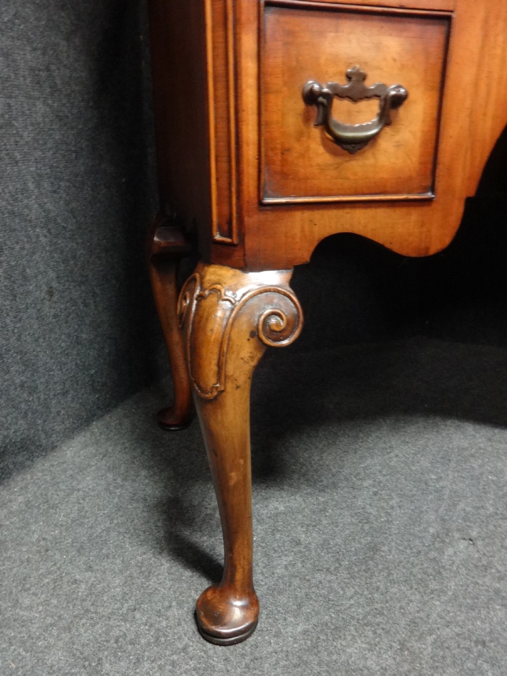 Very Good Burr Walnut Linen Press of Small Proportions View III