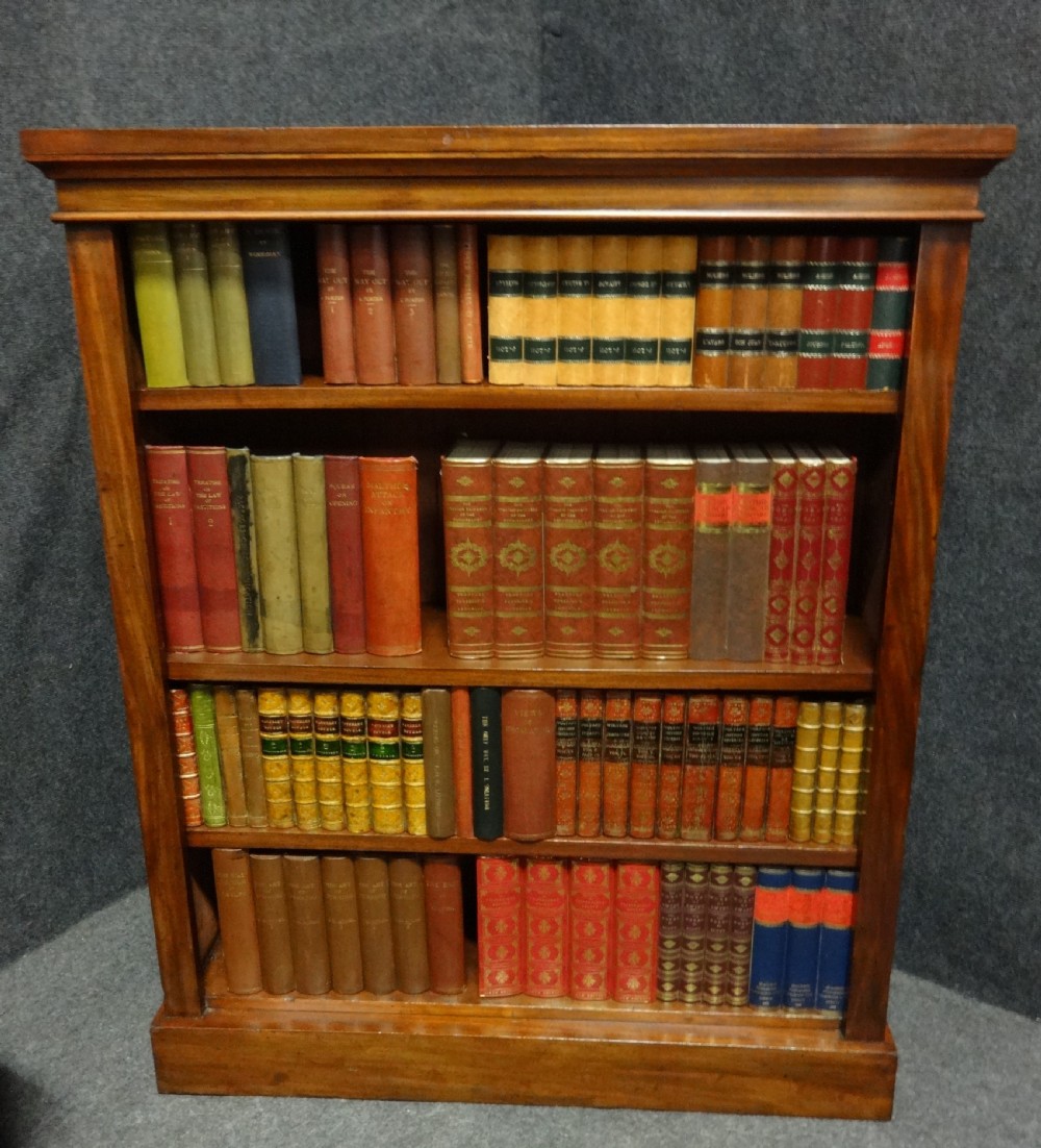 Good Solid Mahogany Open Bookcase View II