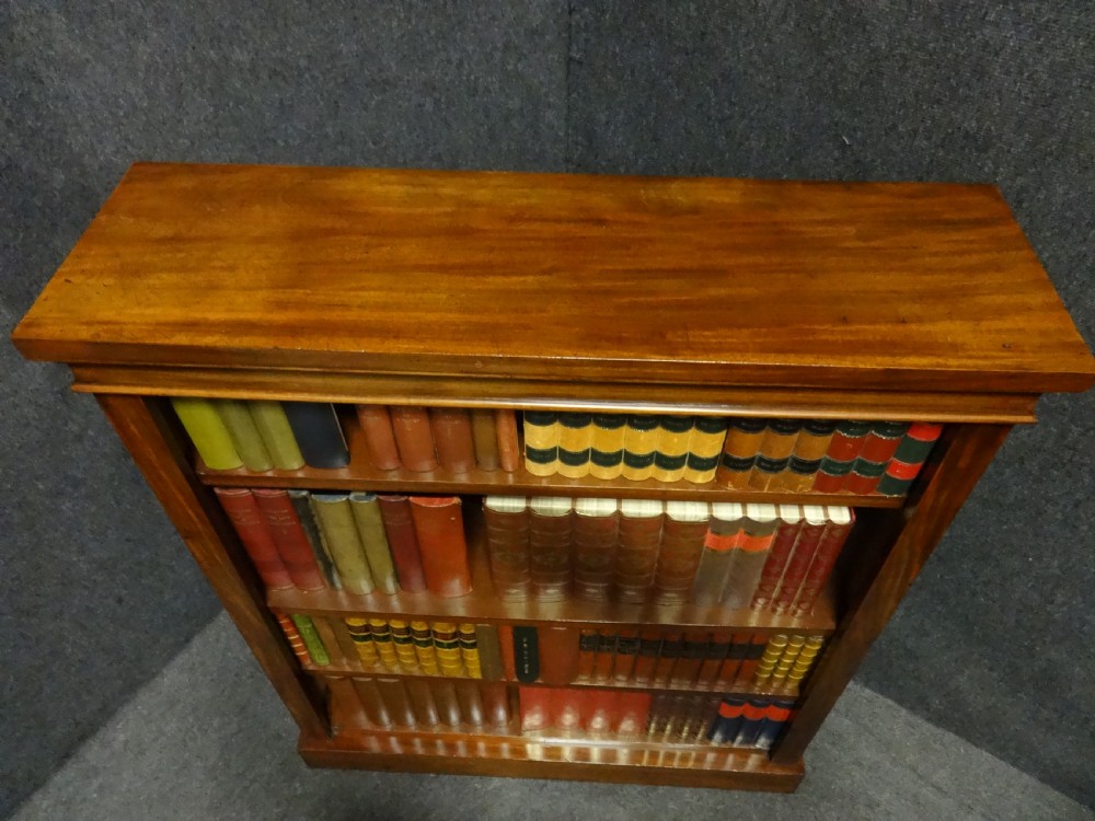Good Solid Mahogany Open Bookcase View III