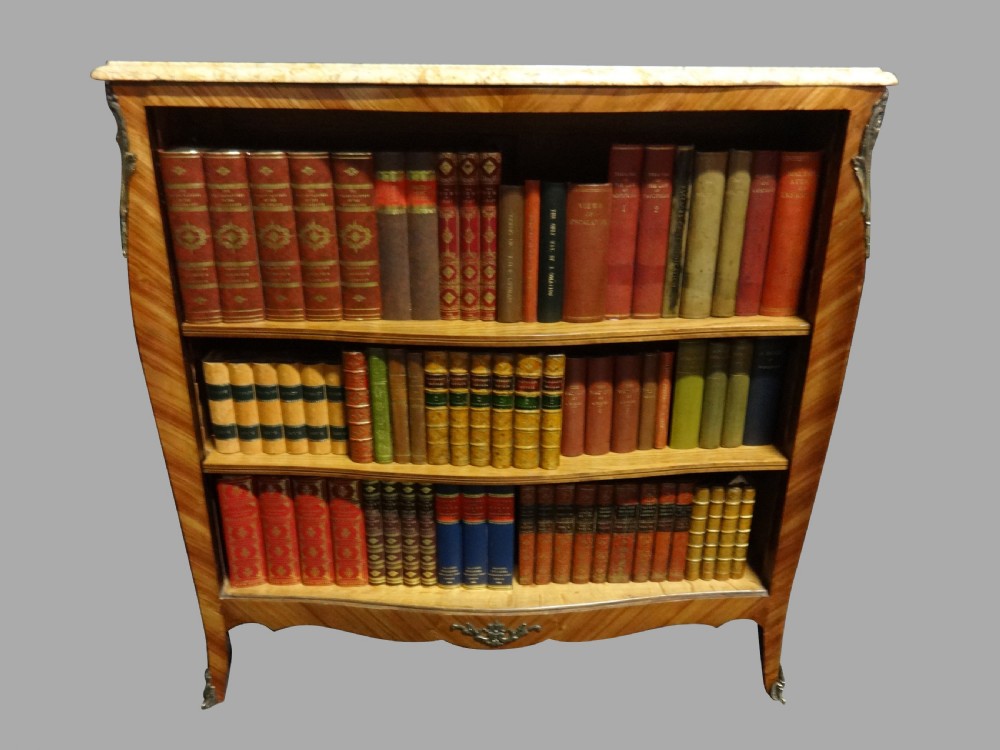 Very Good French Kingwood Adjustable Open Bookcase
