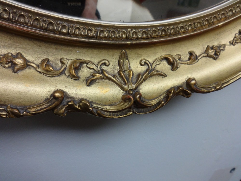 Victorian Round Gilt Mirror View IV