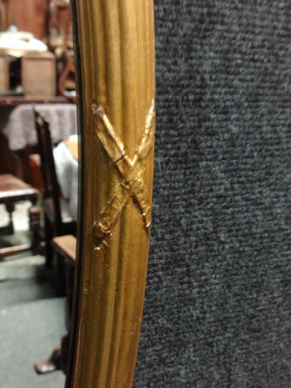 Good Victorian Oval Gilt Mirror View II