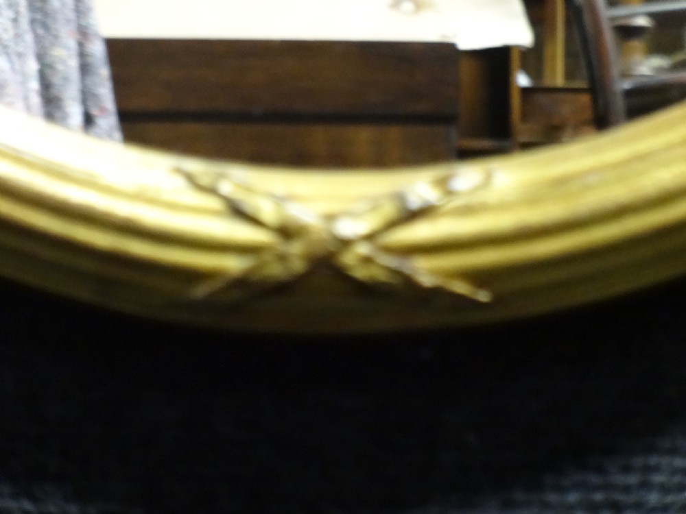 Good Victorian Oval Gilt Mirror View III