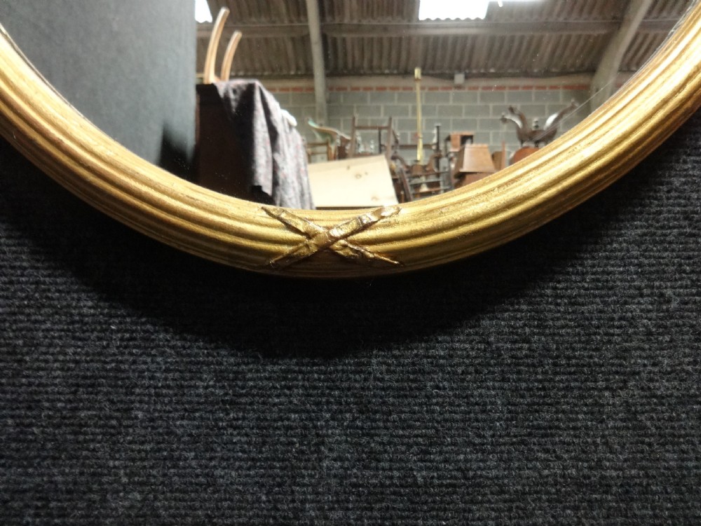 Good Victorian Oval Gilt Mirror View IV