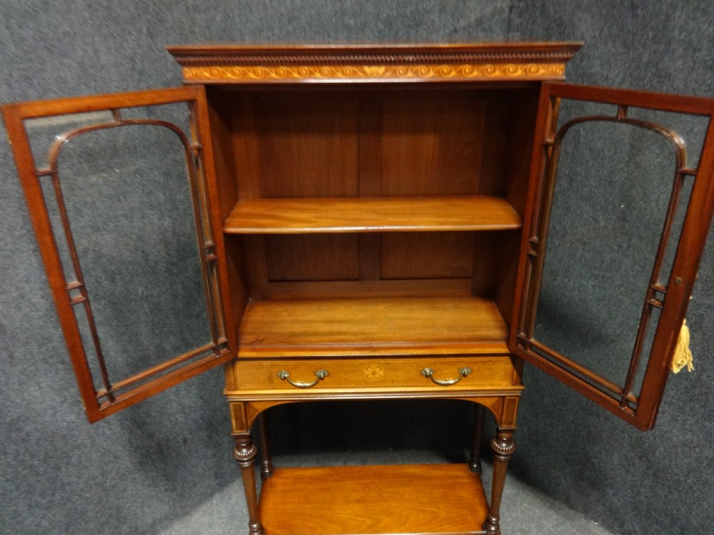 Superb Mahogany Cabinet of small proportions by 'Howard & Son'  View V
