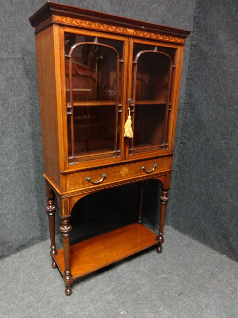 Superb Mahogany Cabinet of small proportions by 'Howard & Son'  View X
