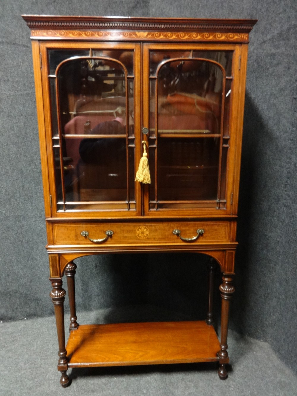 Superb Mahogany Cabinet of small proportions by 'Howard & Son'  View XI