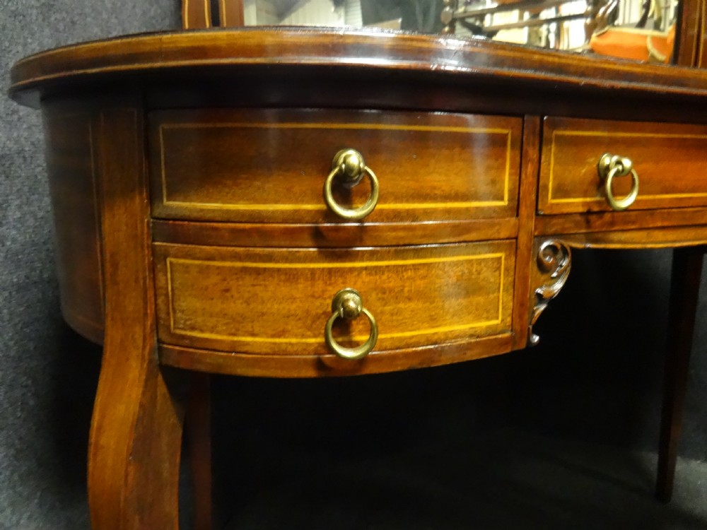 Lovely French Inlaid Dressing Table View IV