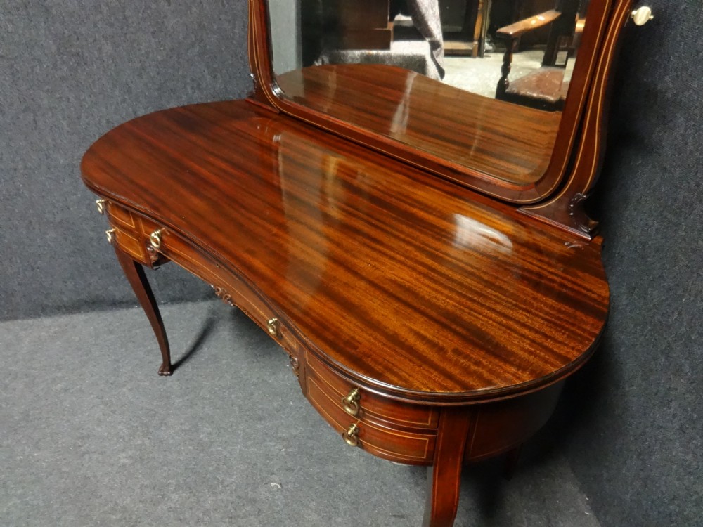 Lovely French Inlaid Dressing Table View IX