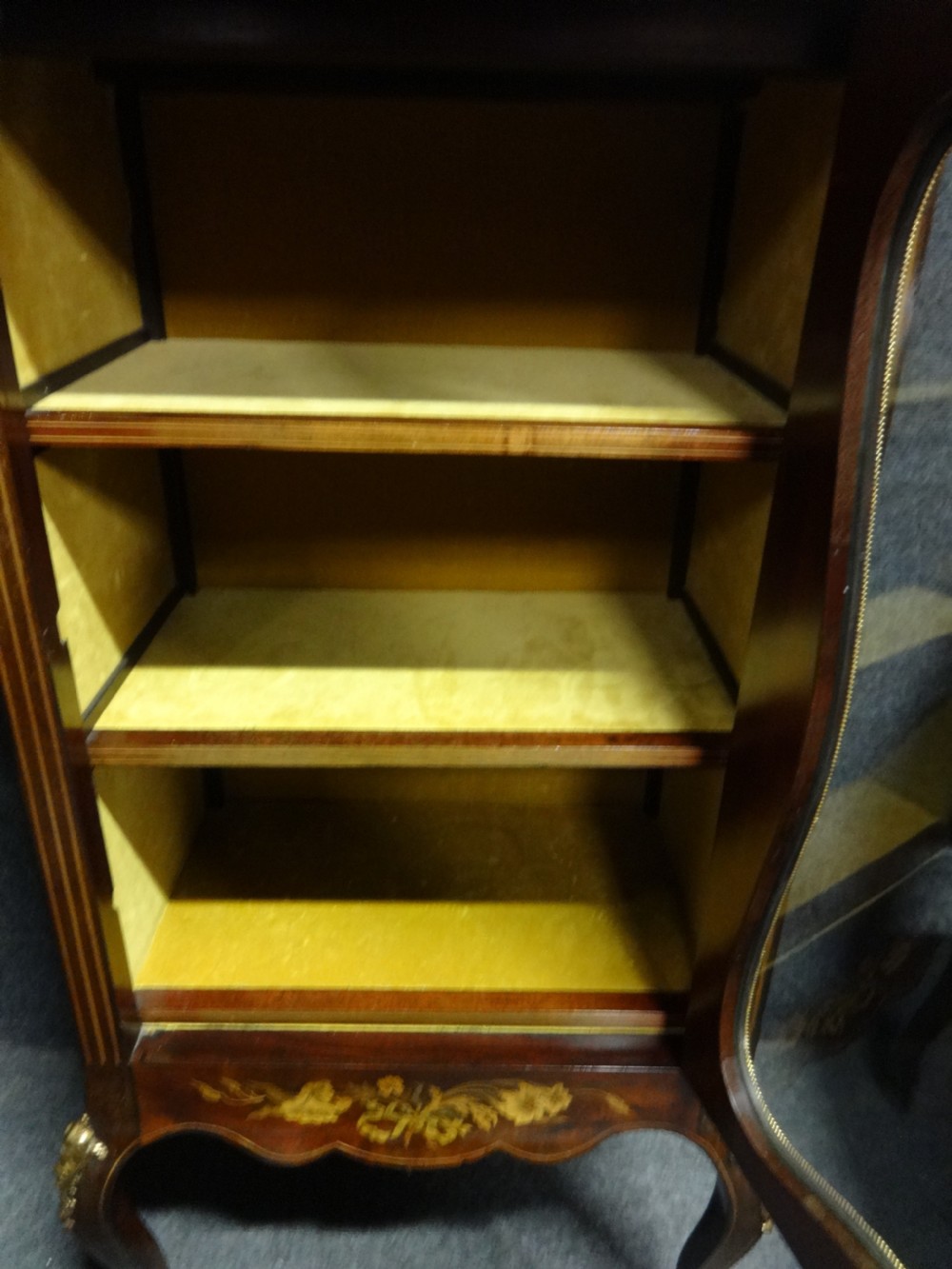 Very Good Victorian Marquetry Display Cabinet View VII